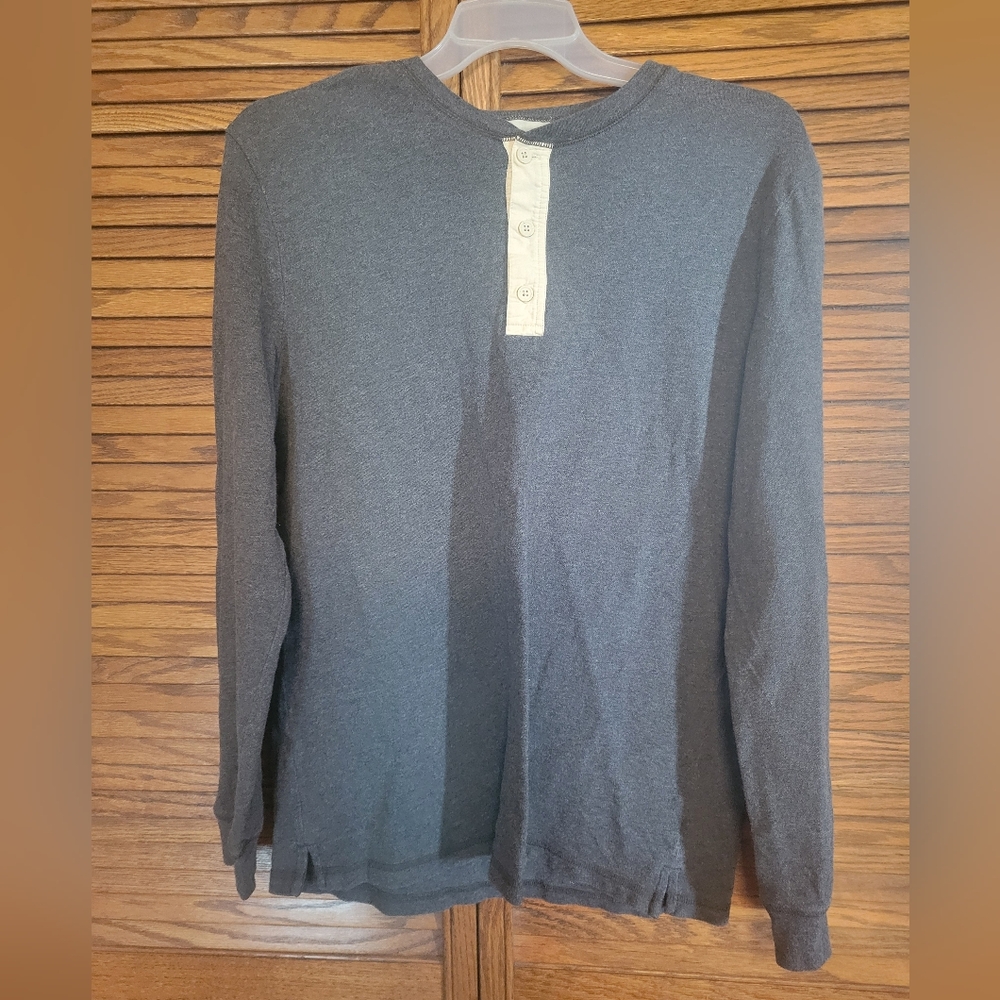 3.1 Phillip Lim X Target 20th Anniversar Charcoal Long Sleeve Henley Size Medium